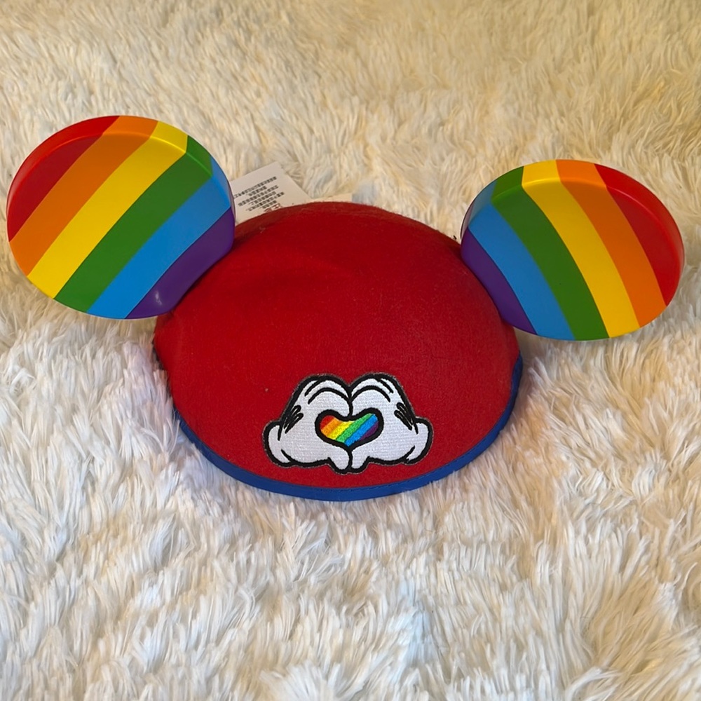 NWT Disney Parks Mickey Mouse Pride Ears Rainbow Mickey Ears